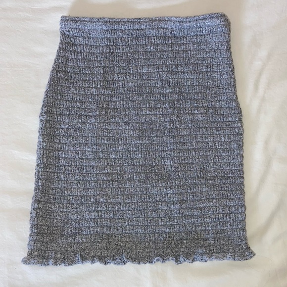 Aritzia Wilfred Free Grey Knit Skirt - Picture 1 of 3